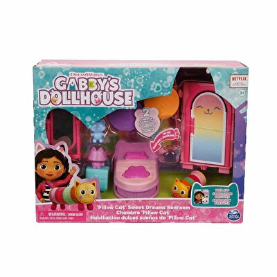 Gabby's Dollhouse Deluxe Oda Seti Bedroom Pillow Cat