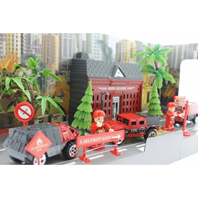 Aksesuarlı Metal İtfaiye Seti