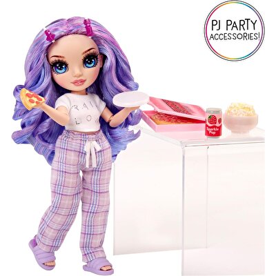 Rainbow High Jr. High Pijama Partisi Bebeği Violet Willow