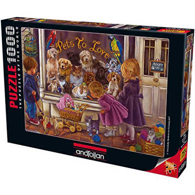 Anatolian Puzzle 1000 Parça Hayvan Sevgisi