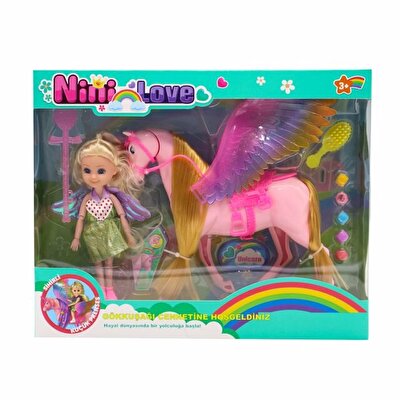 Nini Love Sihirli Küçük Prenses Ve Pembe Unicorn Atı