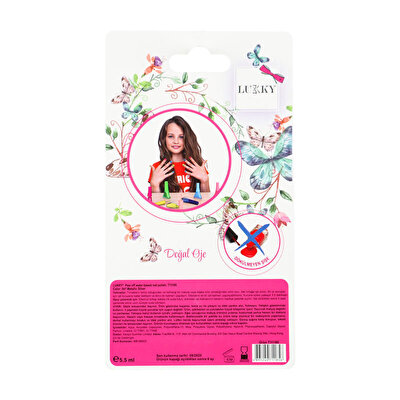 Lukky Soyulabilir Oje Işıltılı Metalik Gümüş