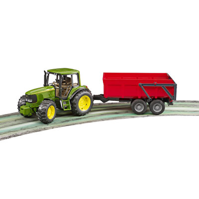 Bruder John Deere Traktör+ Kırmızı Römork 6920