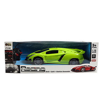 1:16 Ölçekli Uzaktan Kumandalı Şarjlı Ferrari Yeşil