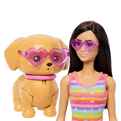 Barbie Paten Eğlencesi ve Sevimli Köpek Oyun Seti JMJ45