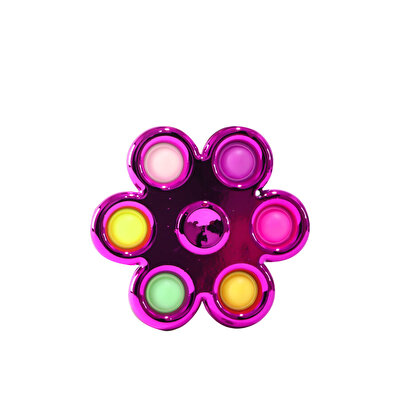 5 Parmak Metalize Stres Çarkı Pop It