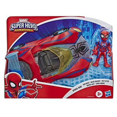 Marvel Super Hero Adventures Mega Mini Figür ve Araç Spider Man E7932