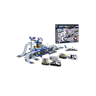 Majorette Creatix Lufthansa Airport Playset + 5 Araç