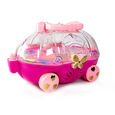 Ela'nın Dünyası Arabalı Makyaj Seti Koyu Pembe