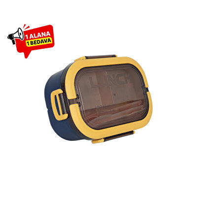 Meysa iki Hazneli Beslenme Kabı Lacivert