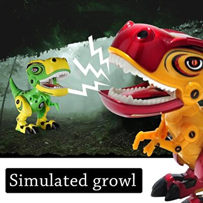Işıklı ve Sesli Die Cast Kırmızı Dinozor