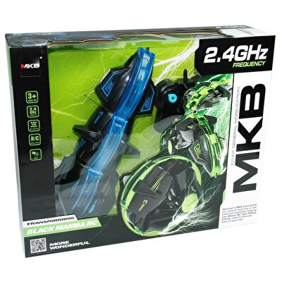 Uzaktan Kumandalı Full Fonksiyon Akrobat Black Mamba Araba Mavi