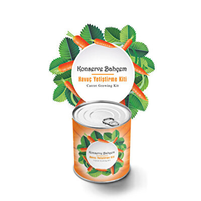 Konserve Bahçem Havuç Yetiştirme Kiti