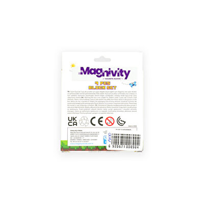 Magnivity Manyetik Bloklar Çiçekli Çim Desenli Blok 9 Parça