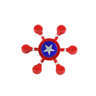 Stres Çarkı Altı Kollu Kaptan Amerika Desenli