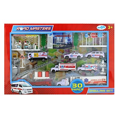 Metal Ambulans Seti 30 Parça