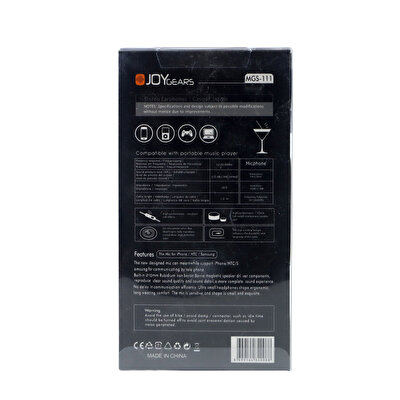 Joygears Makaron Kulaklık Siyah