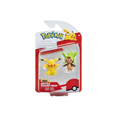 Pokemon Battle 2'li Figür Seti Pikachu ve Chespin