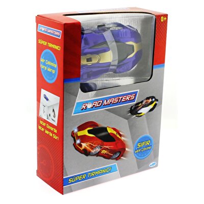 Roadmasters Duvarda Yürüyen Araba Mavi Gümüş