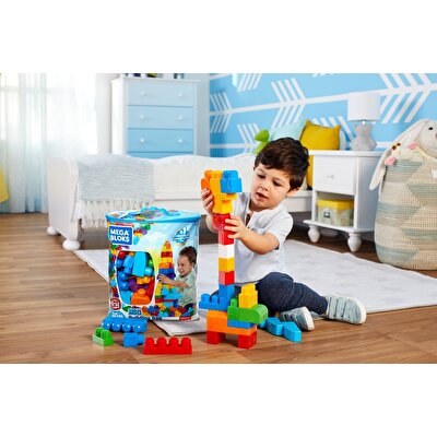 Mega Bloks First Builders 80'li Blok Torbaları Mavi DCH63