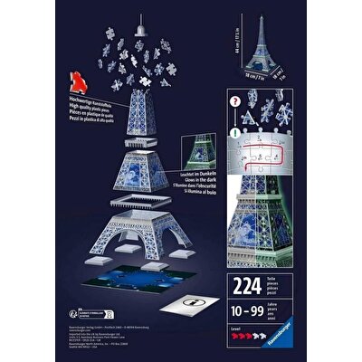Ravensburger Karanlıkta Parlayan 3D Puzzle Eyfel