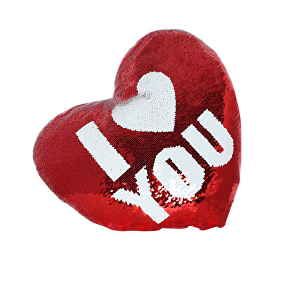 Pullu Yastıklar I Love You Kalp Yastık