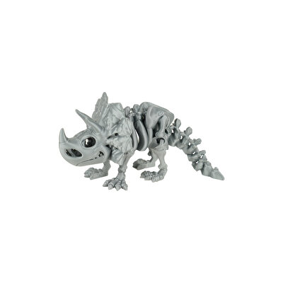 Hareketli Hayvanlar Serisi Gri Triceratops