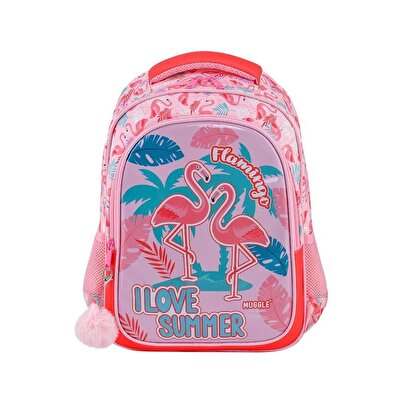 Muggle Flamingo Rose İki Bölmeli İlkokul Çantası