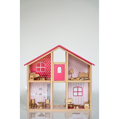 Asansörlü Ahşap Ev 1002 Pembe