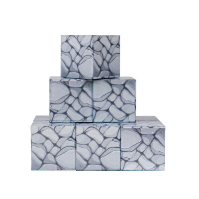 Magnivity Manyetik Bloklar Gri Taş Blok 9 Parça