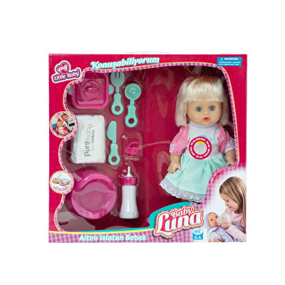 Baby Luna Altını Islatan Yemek Setli̇ Bebek Bali̇nalı Elbise