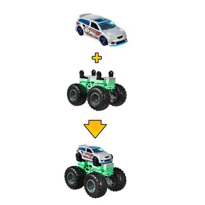 Hot Wheels Monster Trucks Dev Tekerlek Ustası Serisi Bone Sharkruser GWW15