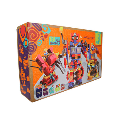 Transformer 4'ü bir Arada Blok Seti̇ 181 Parça