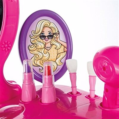 Barbie Ayaklı Makyaj Masası ve Sandalye Seti