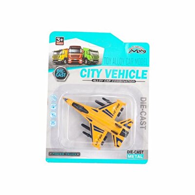 4 Renkli Savaşçı Çek Bırak Sarı Uçak