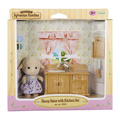Sylvanian Families Koyun Kız Kardeş Ve Mutfak Seti
