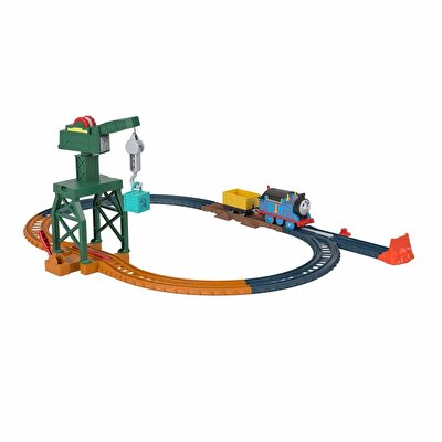 Thomas ve Arkadaşları Motorlu Tren Seti Cranky the Crane Cargo Drop HGY79