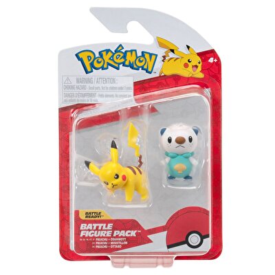 Pokemon Battle Figür 2'li Seti Pikachu Oshawott