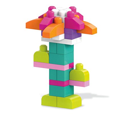 Mega Bloks First Builders 80'li Blok Torbaları Pembe DCH62