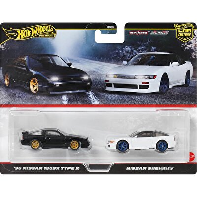 Hot Wheels 2'li̇ Premi̇um Araba Seti̇ 96 Nissan 180SX Type X & Nissan Sileighty JBK96