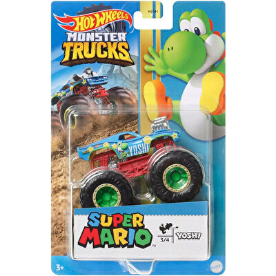 Hot Wheels Monster Trucks Gösteri Dünyası Temalı 1:64 Arabalar Yoshi HCR77