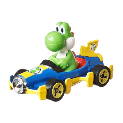 Hot Wheels Mario Kart Karakter Araçlar Yoshi Mach 8 Kart GLP39