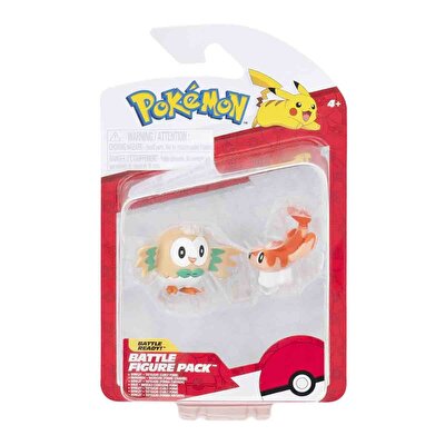 Pokemon Battle Fi̇gürler Rowlet Tatsugiri