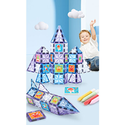 Magnepaint Boyanabilen Bloklar Manyetik Oyun Seti 58 Parça