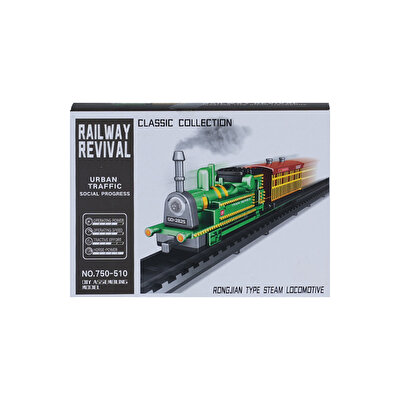 Railway Revival Classic Collection Maket Tren Seti Rongjian Type Steam Locomotive