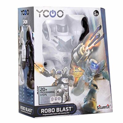 Robo Blast Sesli ve Işıklı Uzaktan Kumandalı Beyaz Robot