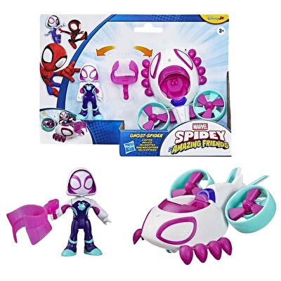 Spidey and His Amazing Friends Aksiyon Figürü ve Araç Seti Ghost-Spider G2459