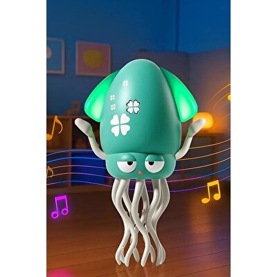 Dansçı Kali Müzikli Işıklı Hareketli Ahtapot Yeşil