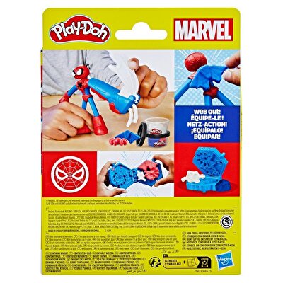 Play Doh Marvel Figürü ve Oyun Hamuru Seti Spider Man G0058