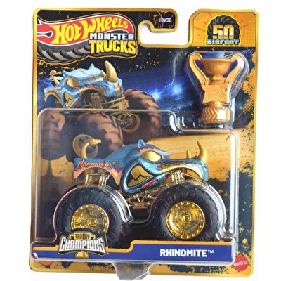 Hot Wheels Monster Trucks Bigfoot Trophy Şampiyonları Rhinomite JDW03